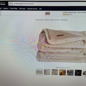 Unhide - For Love not Fur - Marshmallow blanket - Grey